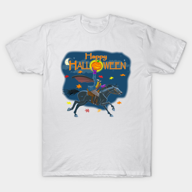 A Headless Horseman Halloween T-Shirt-TOZ